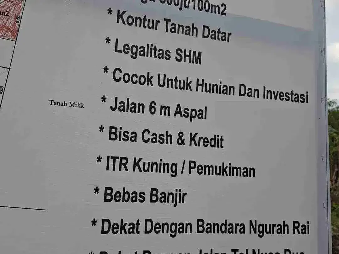 DIJUAL TANAH LUASAN KECIL UNTUK VILLA LOKASI TAMAN GIRI NUSA DUA - BALI - Image 6 of 6