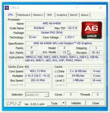 Amd ECS A68F2P-M4v, A6-6400K 4.1GHz,DDR3 8Gb,SSD 240Gb,HDD320Gb - Image 5 of 5