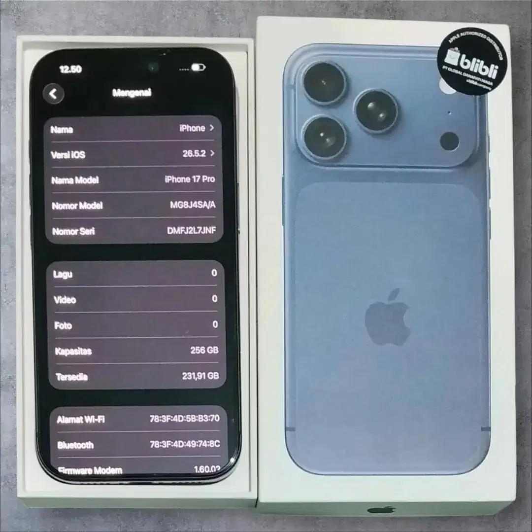 Iphone 17 Pro 256 GB ibox Garansi On - Image 2 of 3
