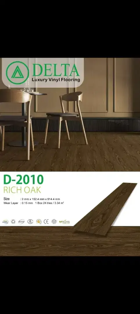 Vinyl lantai merek delta 2mm - Image 5 of 5