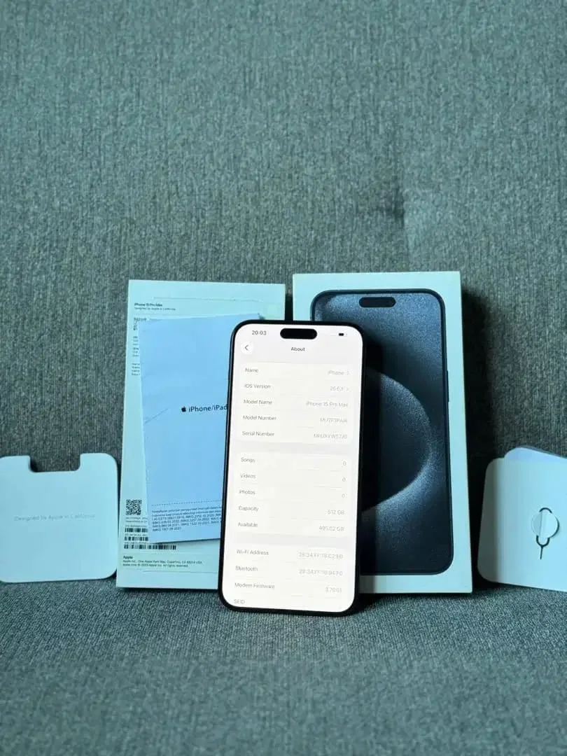 iPhone 15 Pro Max 512GB iBox Rare Unit Fullset Original - Image 3 of 4