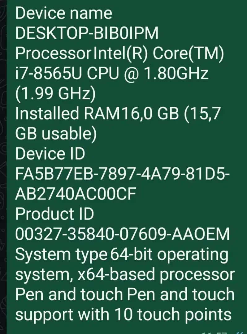 LAPTOP HP SPECTRE X360  i7-8565U fullset original resmi - Image 5 of 10