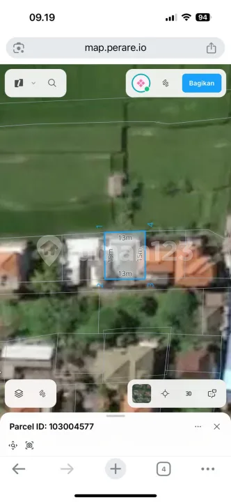 Dijual Tanah Bonus Rumah Lokasi Premium Ubud Lokasi Strategis - Image 2 of 4