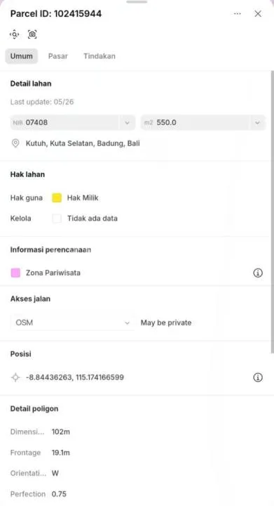 Lahan Super Premium Full View di Ungasan Dekat Pantai Pandawa - Image 3 of 4