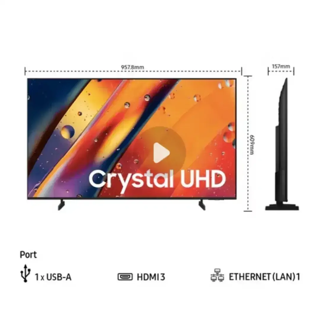 SmartTV Samsung 43 4K UHD Netflix YouTube Digital Garansi BARU U8000F - Image 9 of 9