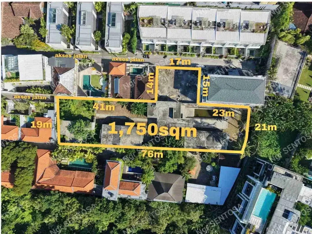 Tanah Canggu Berawa dekat pantai bonus bangunan - Image 3 of 10