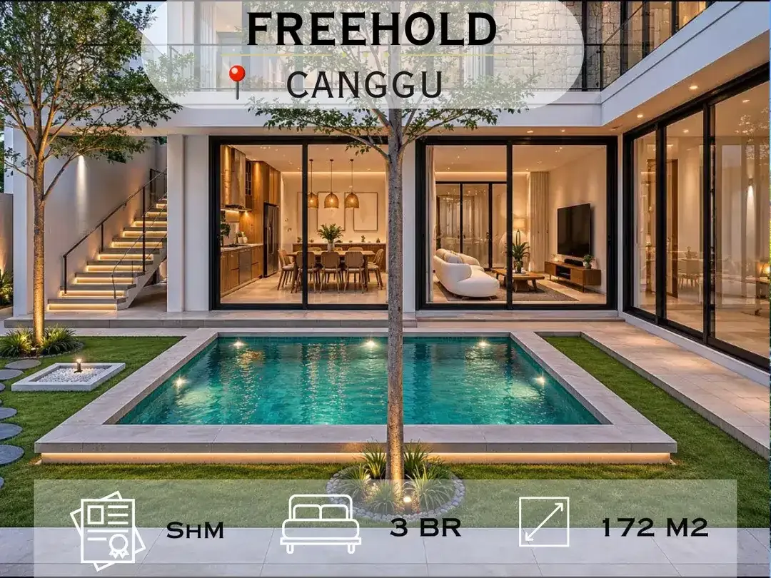 Modern Tropical Villa with Rice Field View in Berawa Canggu - Image 1 of 7