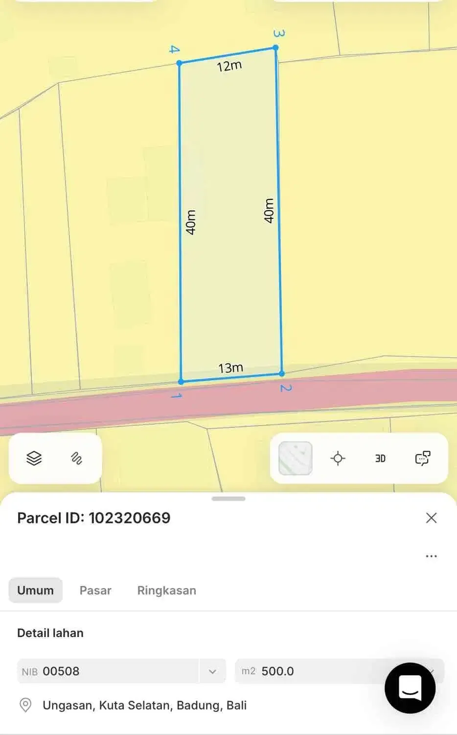 Tanah Strategis Dekat Pantai Balangan Ungasan - Image 4 of 10
