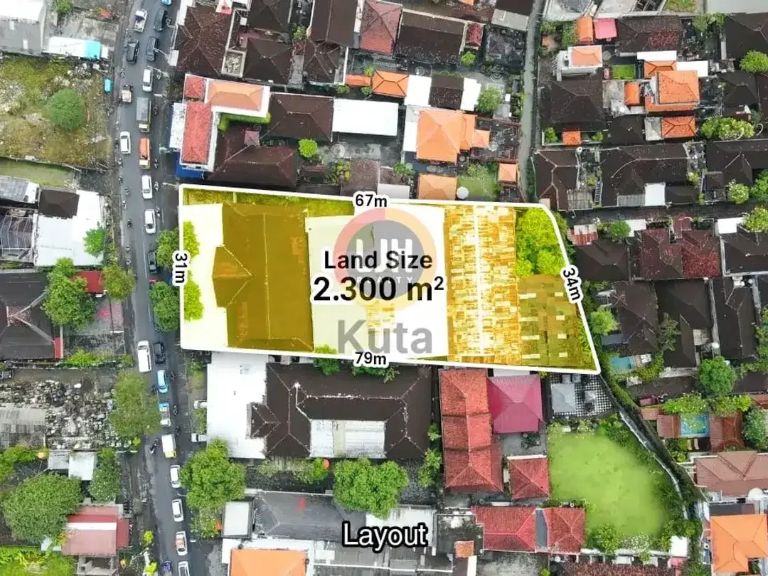 Tanah dan Bangunan Komersil di Raya Kerobokan, Jalan Utama Penghubung Seminyak - Umalas - Canggu - Image 2 of 10