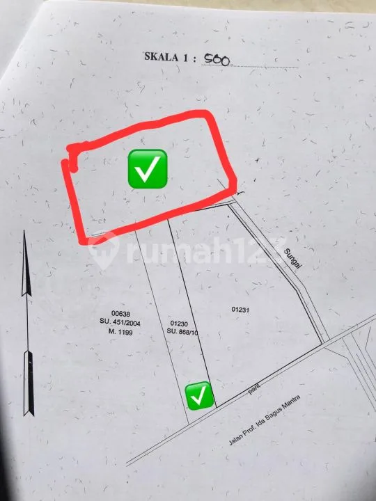Dijual Tanah Gianyar Bali View Sawah Sungai Bukit Laut - Image 3 of 4