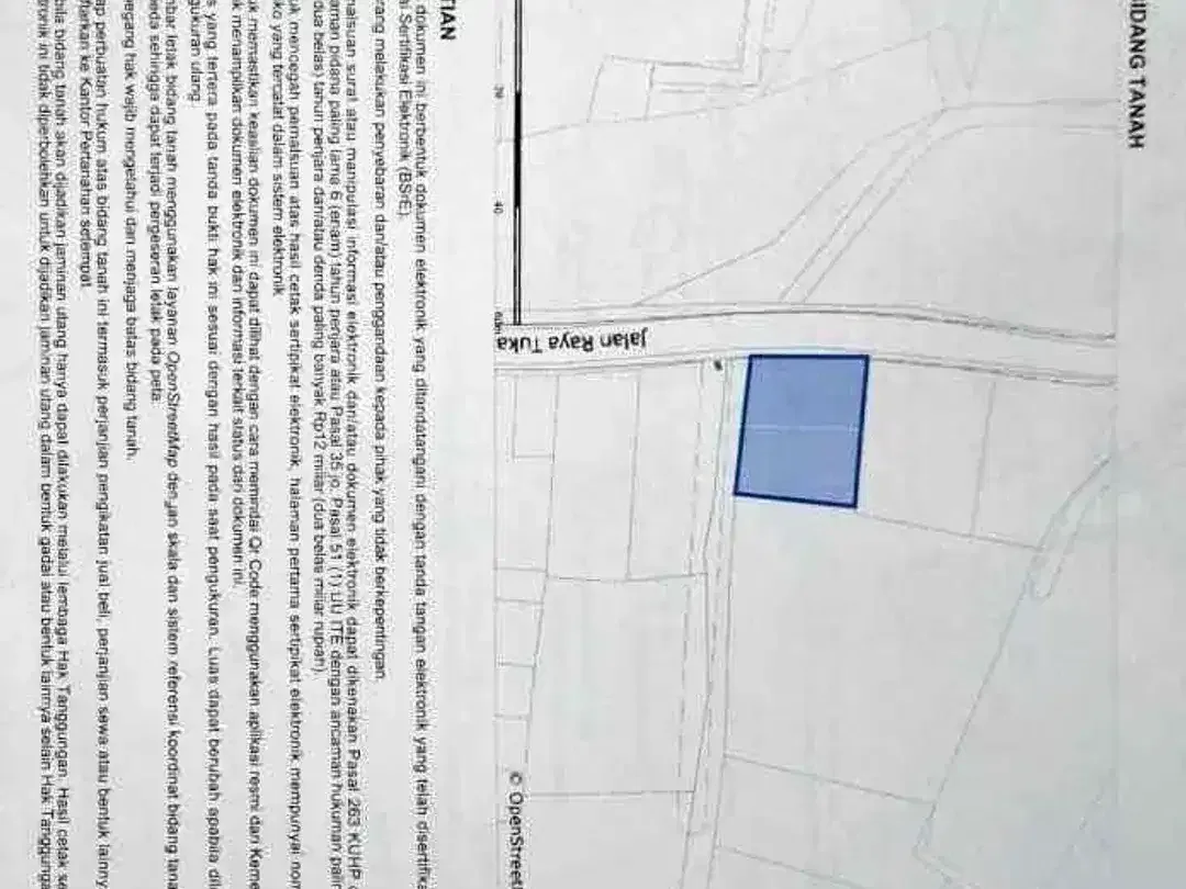 Dijual tanah isi bangunan lokasi di jalan utama Tuka Canggu - Image 6 of 6