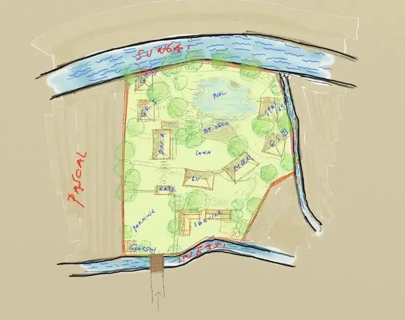 3500 land for sale in the edge or river in munggu bali - Image 5 of 7