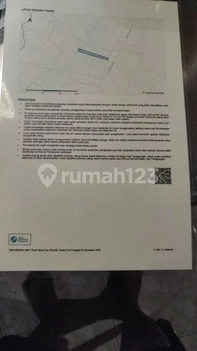 Tanah Zona Kuning Harga Global Tabanan Bali - Image 1 of 2