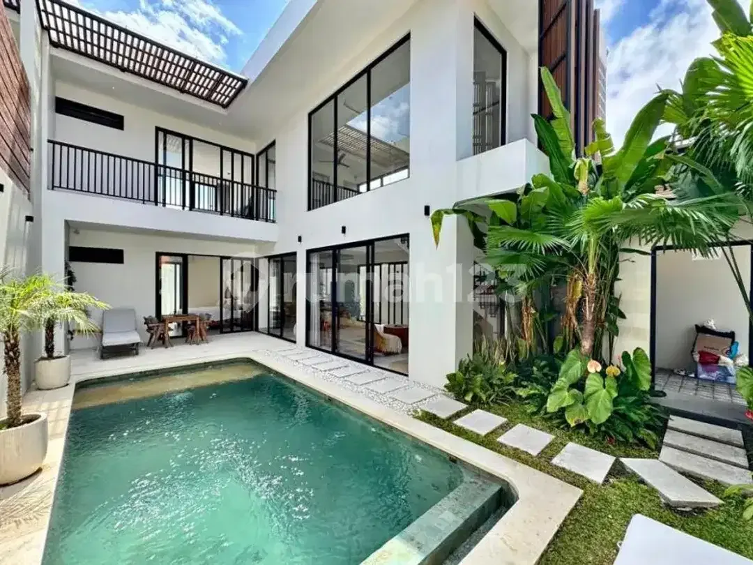 Tropical Modern Villa For Yearly Rent In Pererenan 2 Minutes From Beach - Image 1 of 5