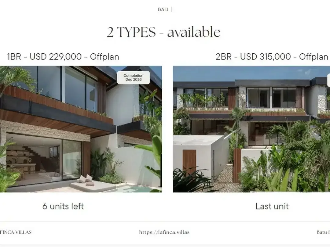 Off Plan 1 Bedroom Villa for Leasehold 26 Years , La Finca Bali - Image 8 of 10