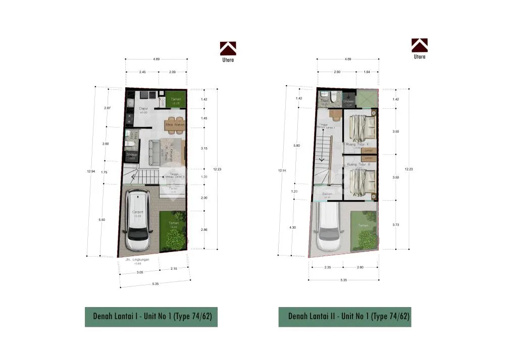 Rumah Modern Tropis di Dalung Badung Bali - Taman Sukma Residence | Berbagai Tipe | Rp 1,2 - 1,785 Miliar - Image 4 of 4