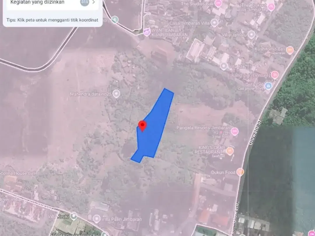 Tanah Zona Pink View Laut Kontur Tebing di Jimbaran - Image 2 of 10