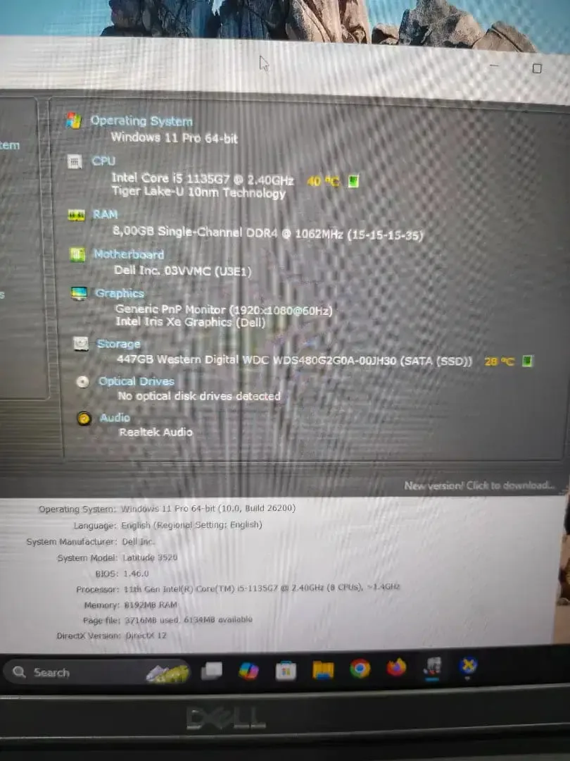 Dell Latitude 3520 intel Core i5 Gen-11 (8/500gb) 15,6 inch NORMAL - Image 5 of 5