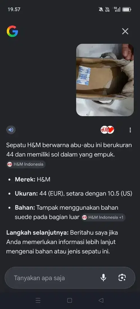H&M ori 1x pakai test - Image 5 of 5