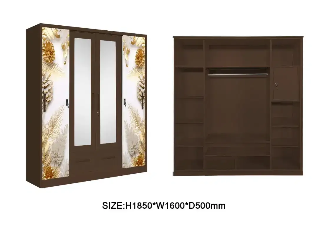 Lemari plat besi 2 pintu ukuran 90x50x185. - Image 7 of 10