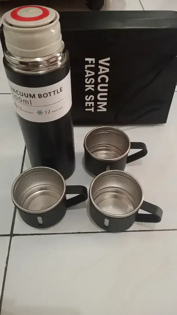 60rb SEPAKET Termos Sultan Vacuum Flask 500ml Free 3cangkir Than 12jam - Image 2 of 4