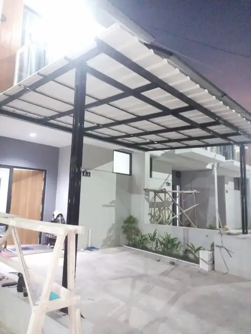 Spesialis pemasangan kanopi baja ringan galvalum terpasang rapi - Image 3 of 8