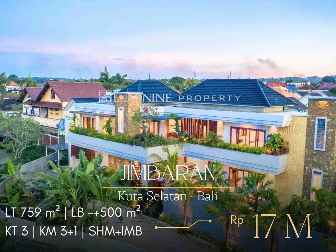 DIJUAL VILLA CANTIK LOKASI SANGAT BAGUS DI JIMBARAN - KUTA SELATAN,  BALI - Image 1 of 10
