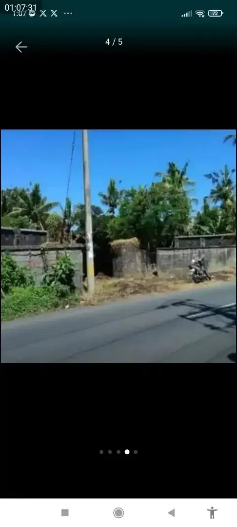 Tanah 770m pinggir jalan, saba gianyar bali - Image 1 of 2