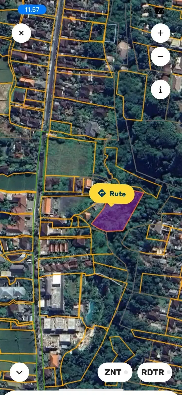 Dijual Tanah Los Sungai di Pusat Ubud Jalan Suweta - Image 8 of 9