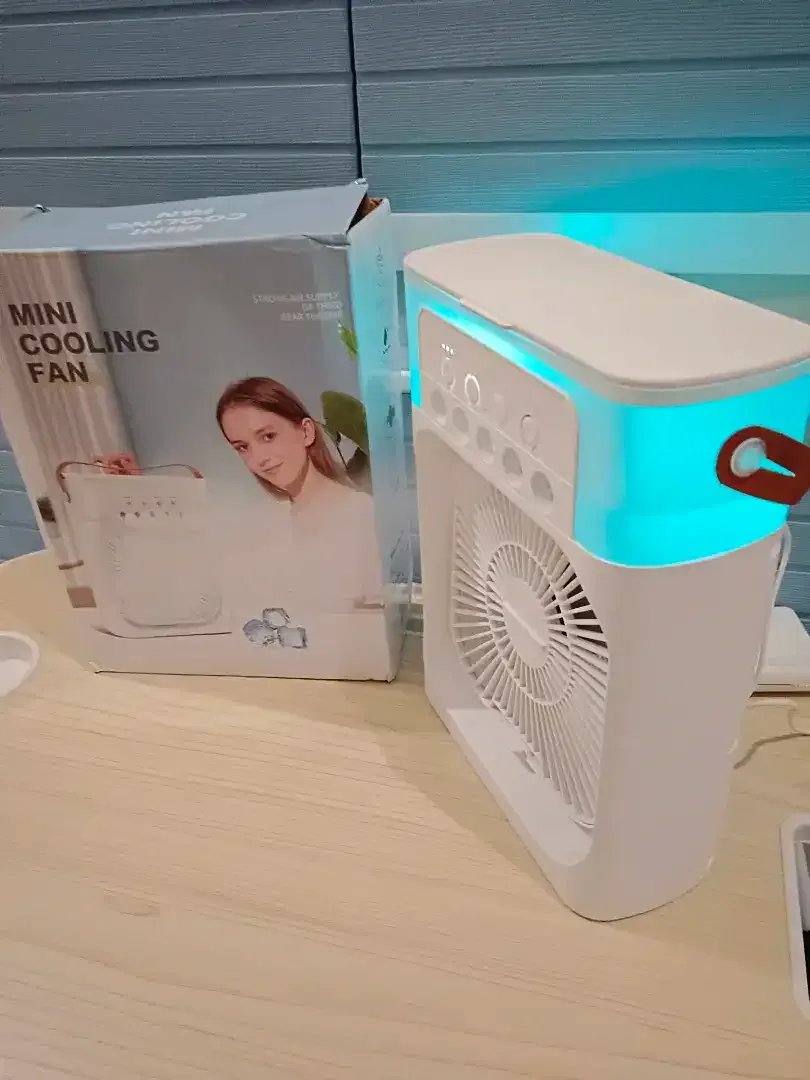 Kipas Mini Ac Portable Air Cooler Fan 10W Uk. 18x7x24cm Ada 3kecepatan - Image 8 of 10