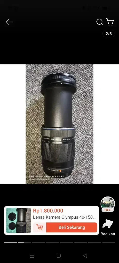 Lensa olympus M.Zaiko digital like new - Image 3 of 8