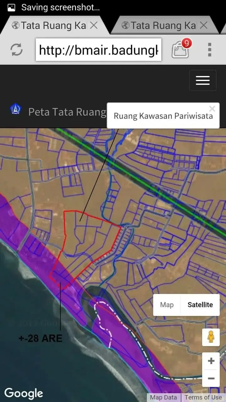 TANAH SUPER PREMIUM TEPI LAUT AREA PANTAI BERAWA - Image 3 of 5