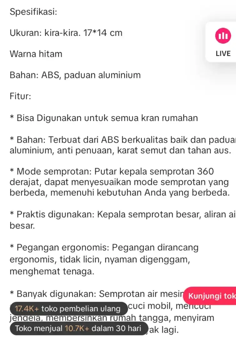 Paket Komplit Semprotan water Gun, panjang 15 meter - Image 5 of 5