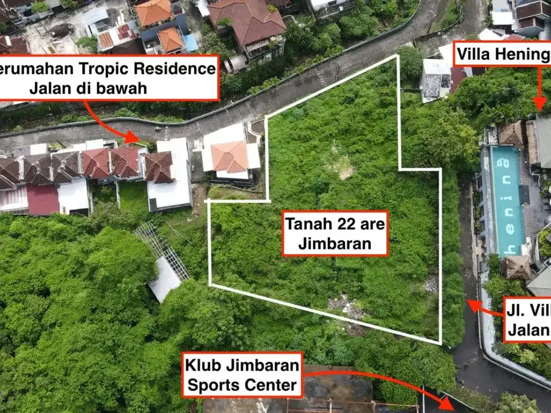 Tanah Eksklusif untuk Villa Mewah, harga dibawah harga pasar - Image 9 of 9