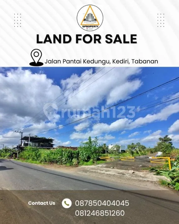 Jual Tanah Kawasan Pantai Jalan Pantai Kedungu, Kediri, Tabanan - Image 1 of 4