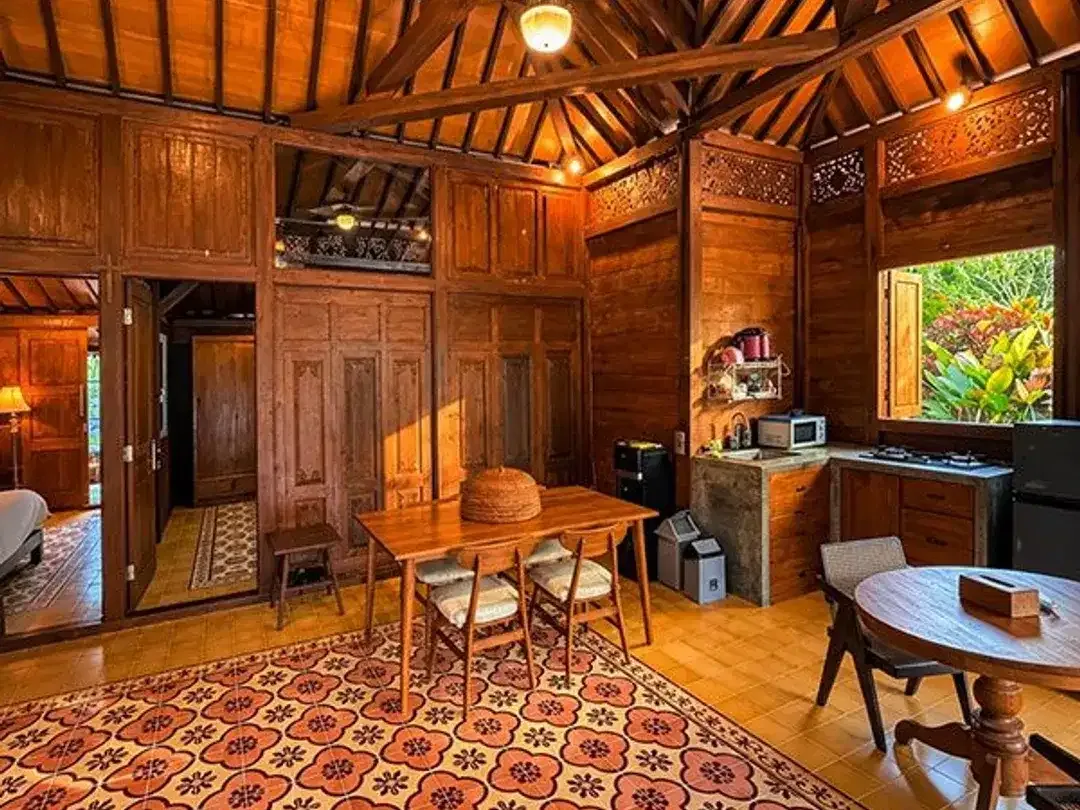 [Amr-049.Tdj-2] 2-Bedroom Private Pool Joglo Villa For Yearly Rent – Mambal, Bali - Image 3 of 10