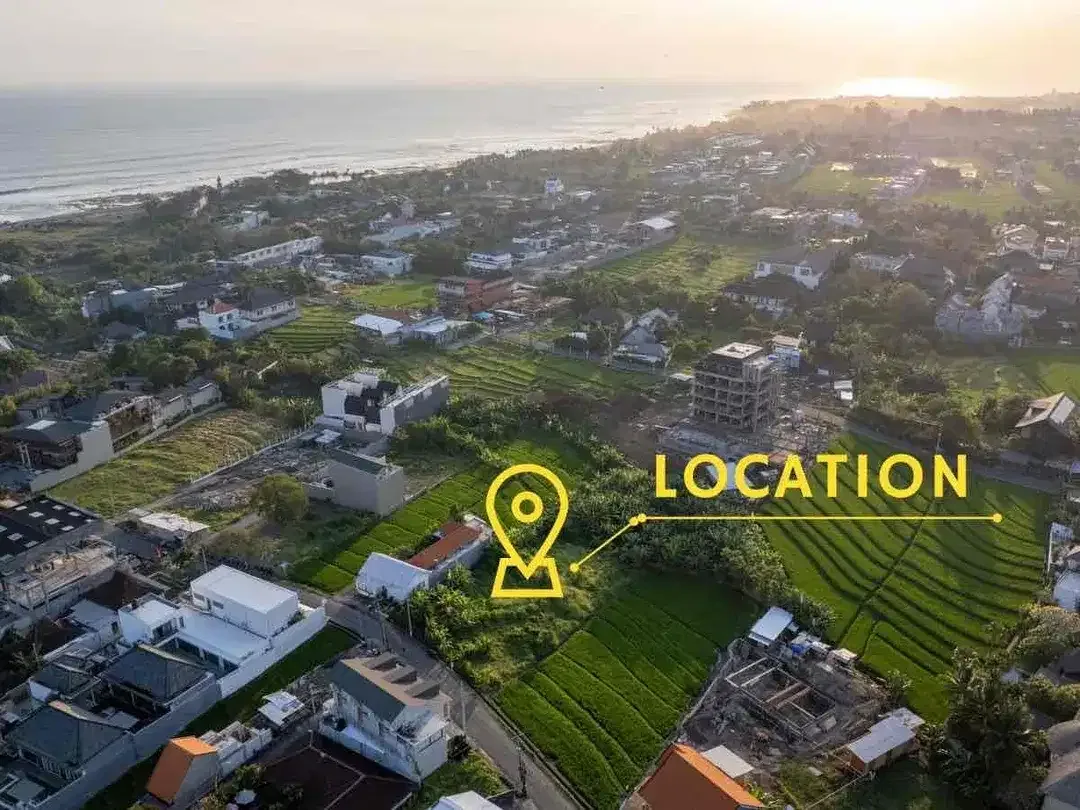 PRIME PINK ZONE MAIN ROAD LAND LOCATION ONLY 400 METERS TO THE BEACH AT PERERENAN CANGGU - Image 1 of 9