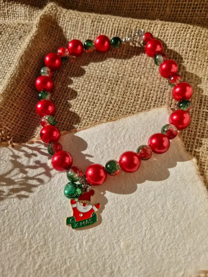 Kalung Anjing Manik Merah Mewah - Image 2 of 9