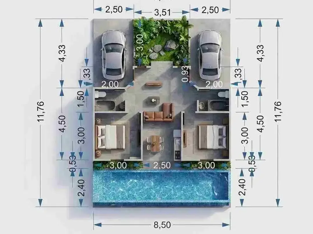 Villa View Sawah, Harga murah hanya 1,212 M di Saba, Gianyar. Sangat Cocok Buat yang Mau Belajar Investasi Property di Bali - Image 9 of 10