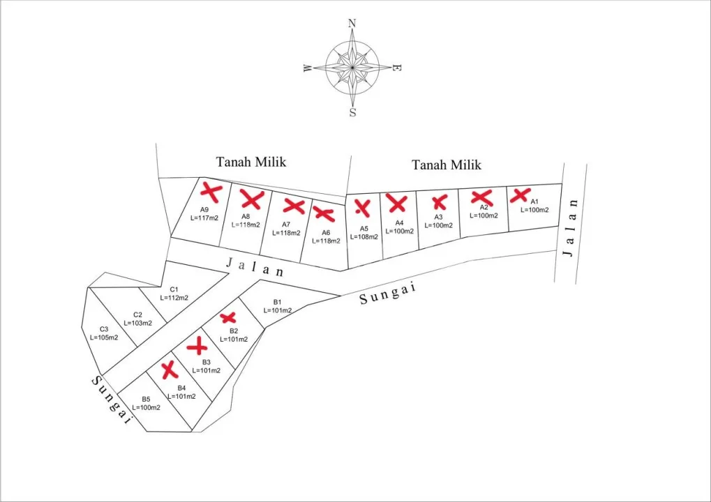 Tanah Kavling Perumahan Jl. Mandiri Taman Griya Jimbaran - Image 2 of 4