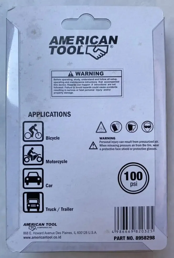 Alat Ukur Tekanan Ban Truk Mobil Motor Sepeda - Image 3 of 3