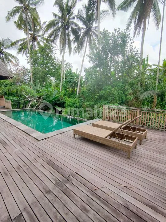 Villa Cantik Fully Furnished View Jungle & Riverside di Ubud - Image 2 of 4