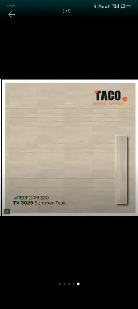 Vinyl lantai merek taco 5mm - Image 5 of 5