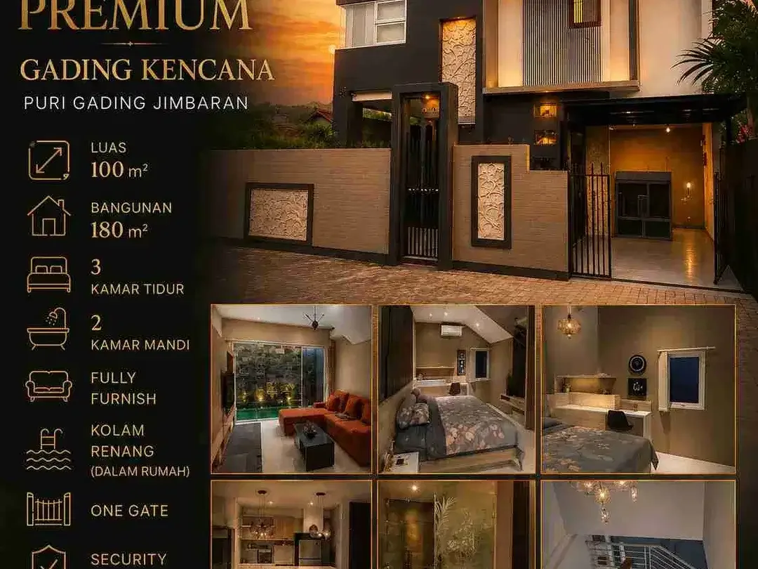 villa Furnish Gading Kencana Puri Gading Jimbaran - Image 1 of 10
