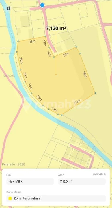 Dijual Tanah 7120M2 Strategis Ungasan #Tj6436 - Image 4 of 4