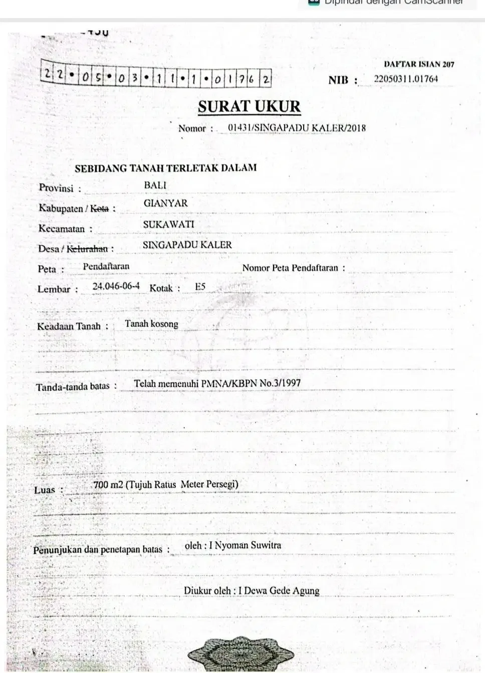 Dijual Tanah Pinggir Jln. Utama Ubud 700 m2 Cocok Usaha dan Vill - Image 7 of 10