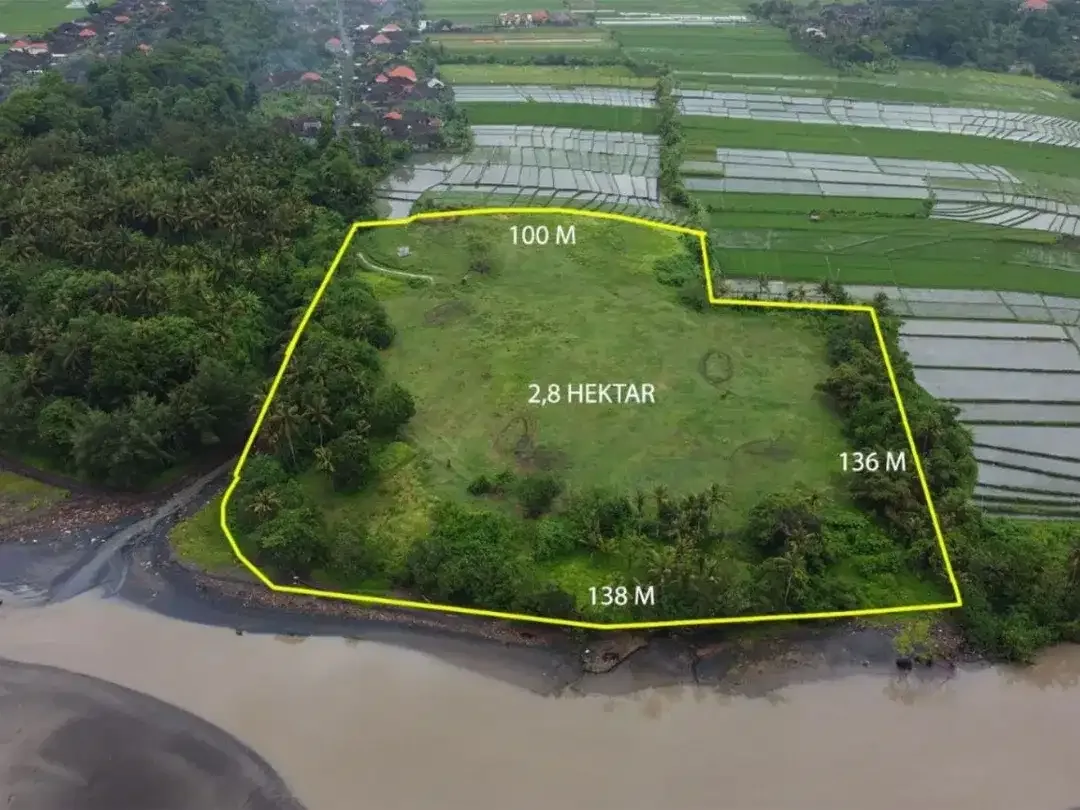Dijual Tanah Beachfront Premium 272 Are di Kelating Tabanan dengan Zona Pariwisata dan Sunset View - Image 3 of 8