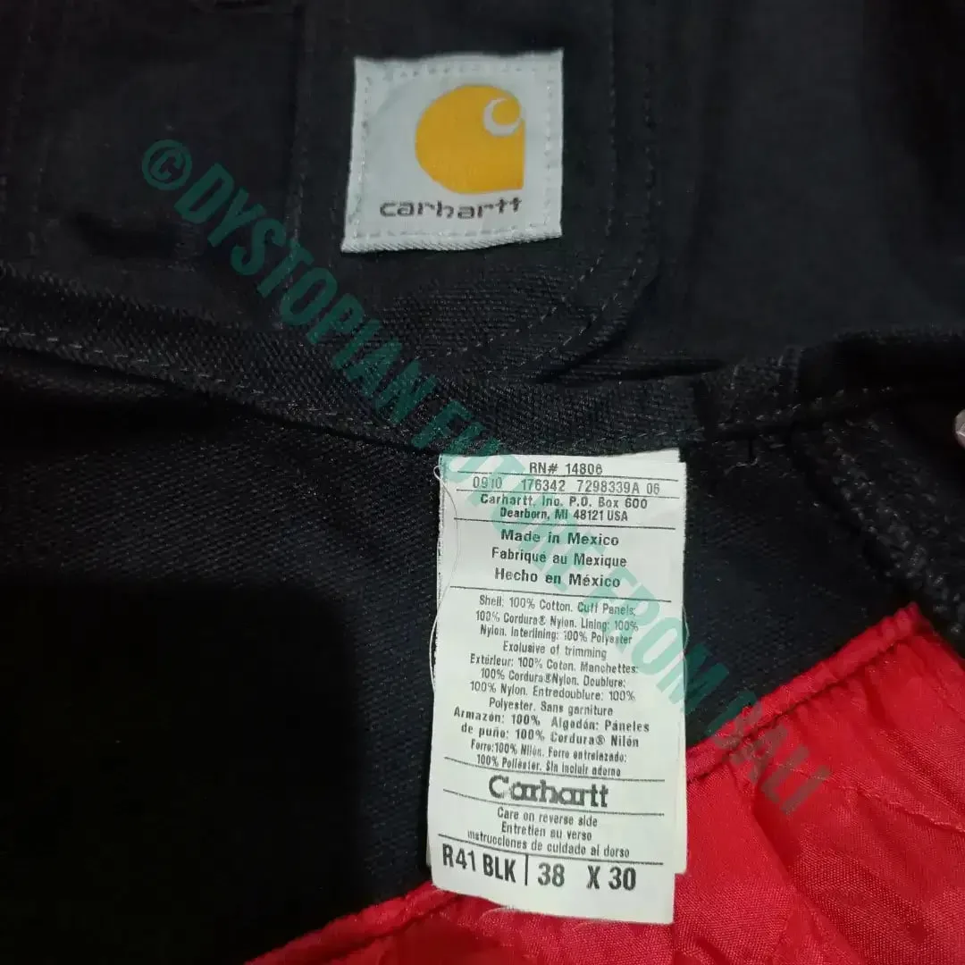 Carhartt Duck Zip-to-Thigh Bib Overall/Quilt Lined - Image 10 of 10