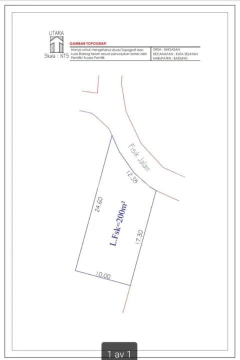 Tanah Plot Kecil Ungasan #Tj6436 - Image 2 of 4