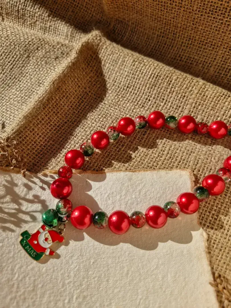 Kalung Anjing Manik Merah Mewah - Image 5 of 9